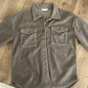 Oversized shirt jacket